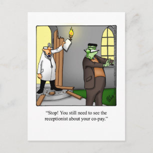 Funny Get Well Postcard Postkarte