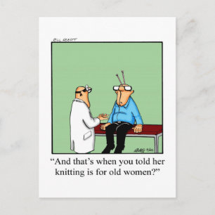 Funny Get Well Postcard Postkarte