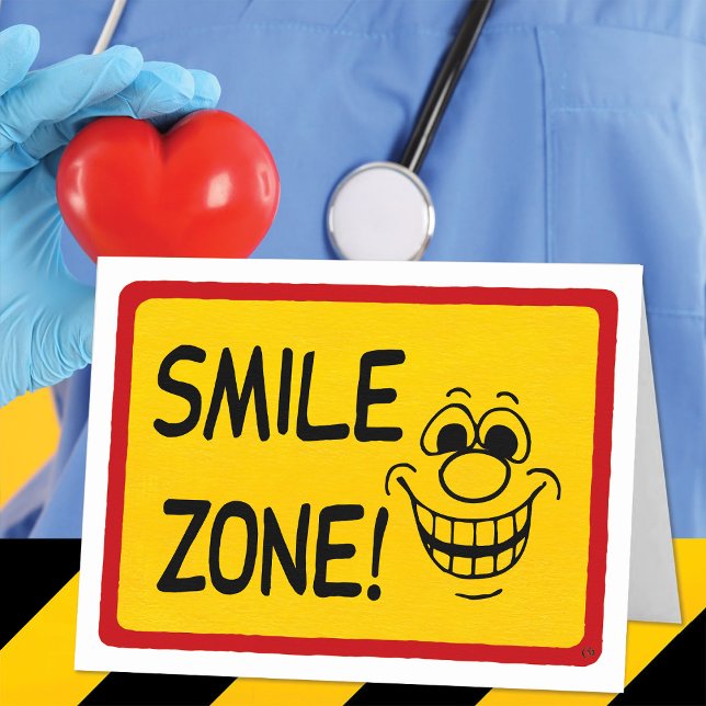 Funny Get Well Smile Zone Card Karte (Von Creator hochgeladen)