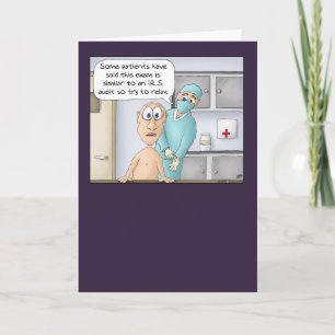 Funny get well soon card: Die Prüfung Karte