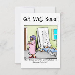 Funny Get Well Spaß Grußkarte