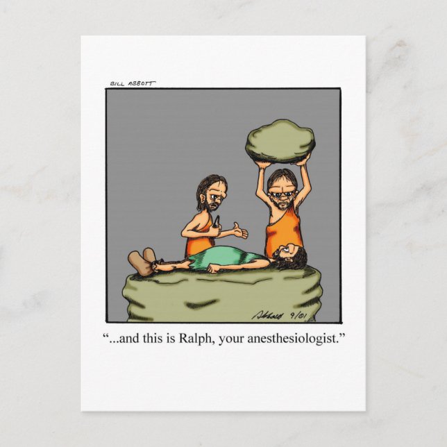 Funny Get Well Spaß Postcard Postkarte (Vorderseite)