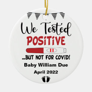 Funny getestet Positive Schwangerschaft Baby erwar Keramik Ornament