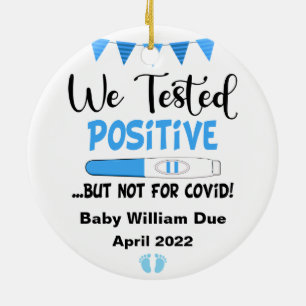 Funny getestet Positive Schwangerschaft Baby erwar Keramik Ornament