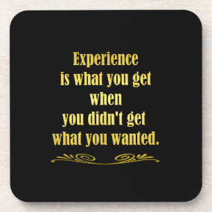 Funny Getting Experience Joke Getränkeuntersetzer