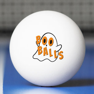 Funny Ghost Boo Balls Dirty Joke Halloween Tischtennisball