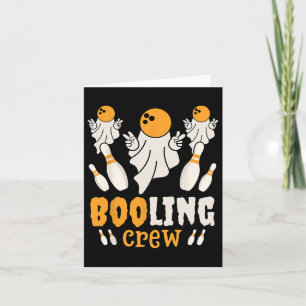 Funny Ghost Boo Booling Lover Lazy Halloween Costu Karte