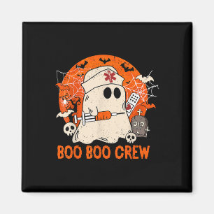Funny Ghost Boo Crew Halloween Nursing G Magnet