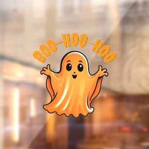 Funny Ghost Boo Halloween Fensteraufkleber