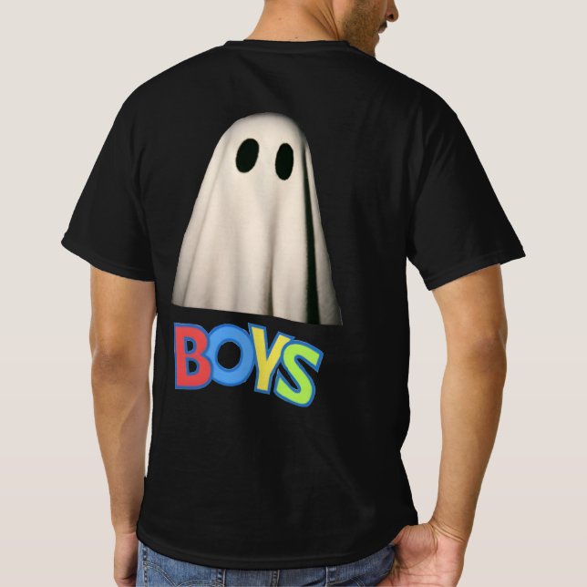 Funny Ghost Boys T-Shirt – Spooky Cute Halloween (Rückseite)