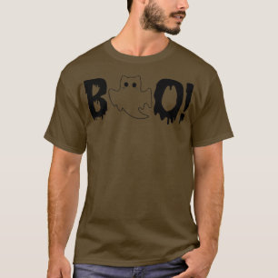 Funny Ghost Cat Boo Cat Halloween-Party Cat Lovers T-Shirt