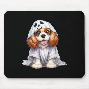 Funny Ghost Cavalier King Charles Spaniel Dog Lieb Mousepad