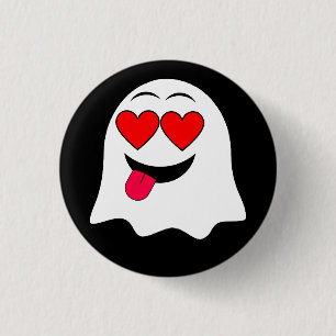 Funny Ghost emoji! Button