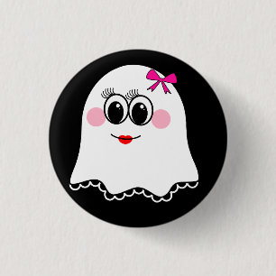 Funny Ghost emoji! Button