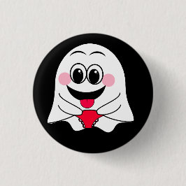 Funny Ghost emoji! Button