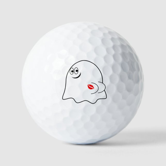 Funny Ghost emoji! Golfball (Vorderseite)