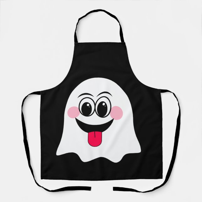 Funny Ghost emoji! Schürze (Vorderseite)