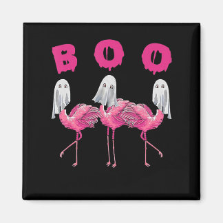 Funny Ghost Flamingo Boo Halloween Kostümgeschenke Magnet