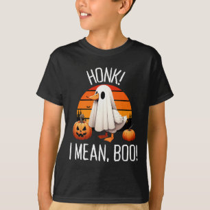 Funny Ghost Goose Honk I Gemein Boo T-Shirt