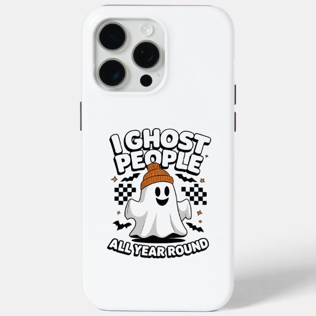 Funny Ghost iPhone Case - Ich Ghost Menschen das g (Rückseite)