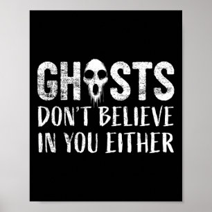Funny Ghost Jagd Paranormal Investigator Geister Poster