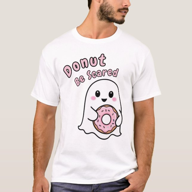 Funny Ghost nicht erschreckt T-Shirt (Vorderseite)