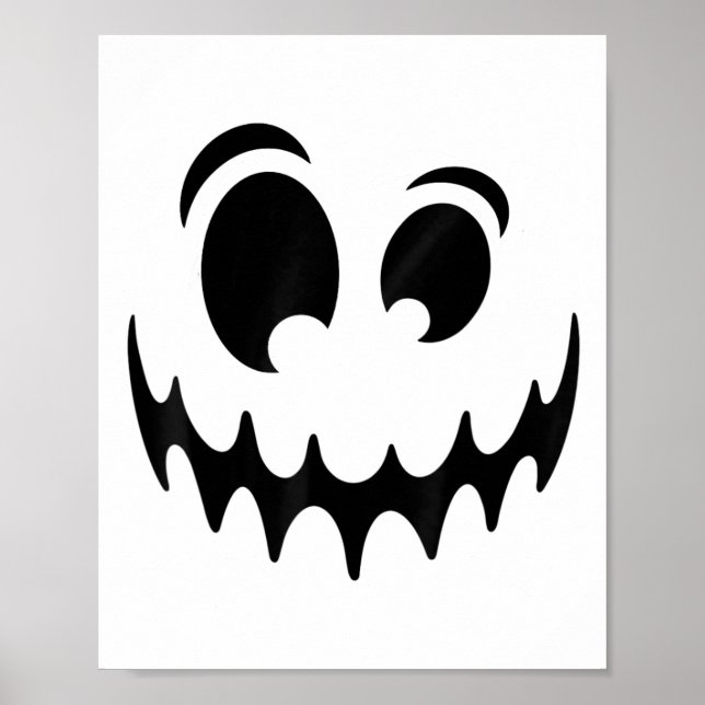 Funny Ghost Pumpkin Face Costume Halloween Jack O Poster (Vorne)
