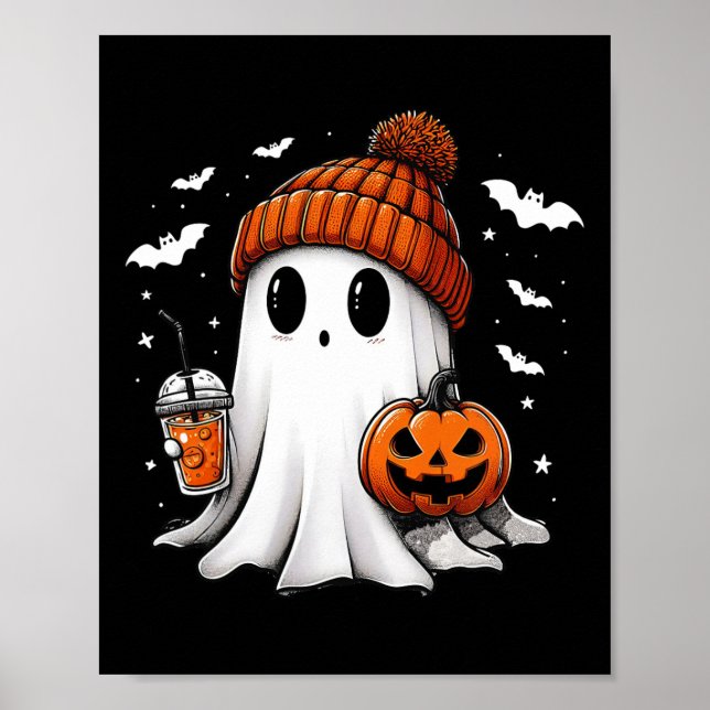 Funny Ghost Pumpkin Jack o Latern Spooky Season Ha Poster (Vorne)