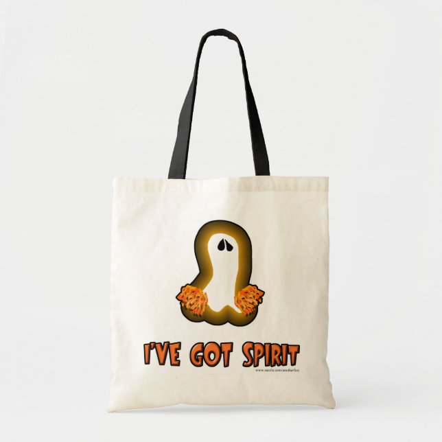 Funny Ghost Spirit Halloween Epischer Slogan Tragetasche (Vorne)