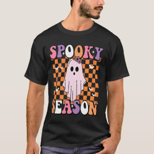 Funny Ghost Spooky Season Trio oder Treat Groovy H T-Shirt
