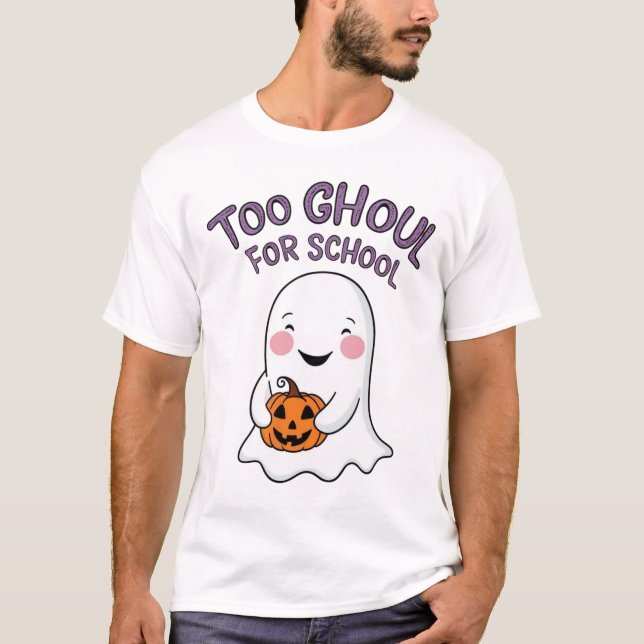 Funny Ghost To Ghoul für Schule T-Shirt (Vorderseite)