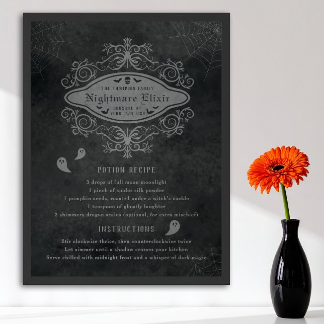 Funny Ghost und Albtraum Rezept Spielerisch Hallow Poster (Von Creator hochgeladen)