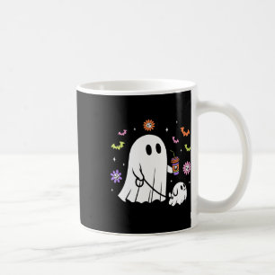 Funny Ghost Walking Dog Spooky Ghost Kaffee Hallow Kaffeetasse