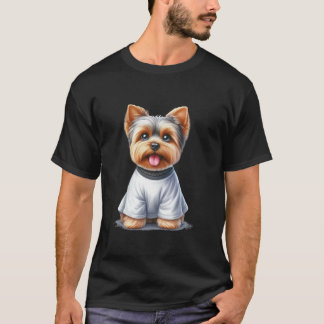Funny Ghost Yorkshire Terrier Dog Lover Halloween T-Shirt