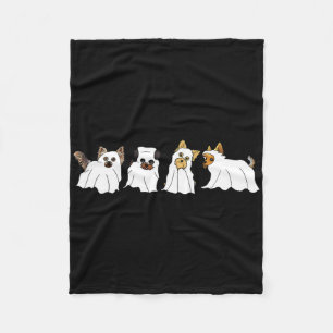 Funny Ghost Yorkshire Terrier Yorkie Dog Lover Hal Fleecedecke