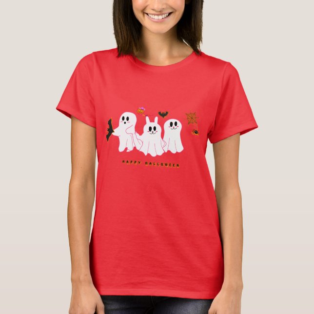 Funny Ghosts , die für ein Bild posieren Frauen-T  T-Shirt (Vorderseite)