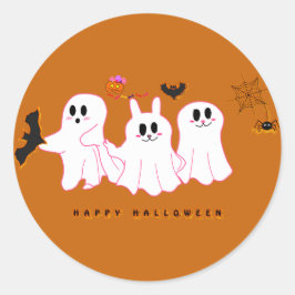 Funny Ghosts, die für ein Bild posten | Aufkleber