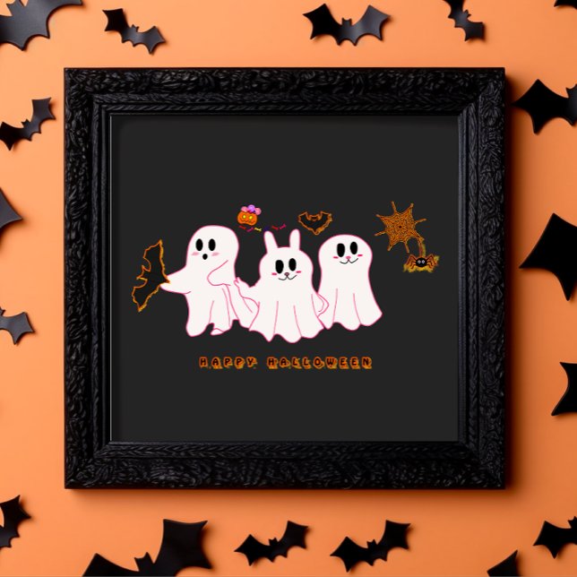 Funny Ghosts, die für ein Bild posten | Poster (Von Creator hochgeladen)