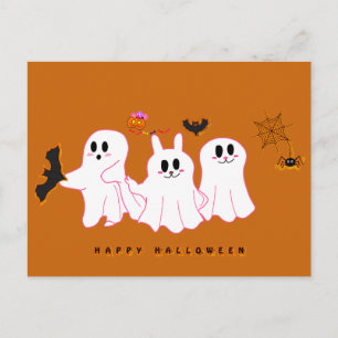 Funny Ghosts, die nach einer Postkarte für Bilder 
