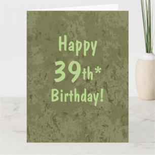 Funny Giant 39th Birthday Card Template Customize Karte