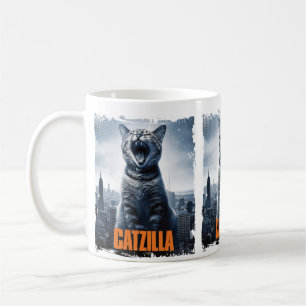 Funny Giant Cat Monster Feline Spaß Cat Lovers Kaffeetasse