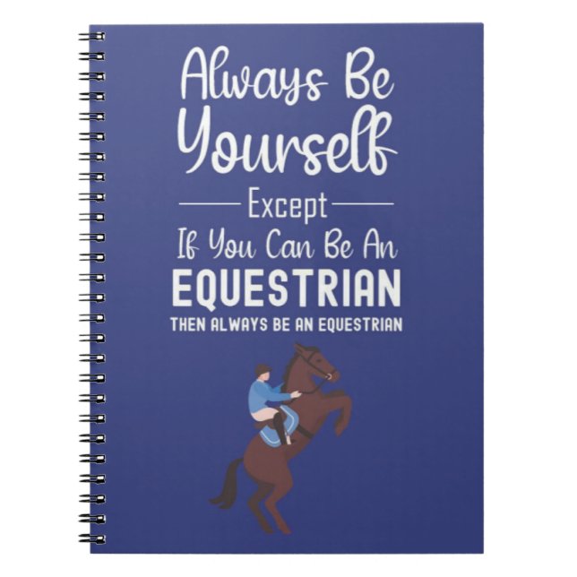 Funny Gift For Horseback Riders Horse Lovers Humor Notizblock (Vorderseite)