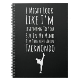 Funny Gift For Taekwondo Lover Humor Martial Arts Notizblock