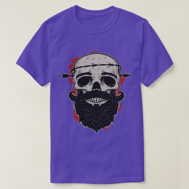 Funny Gift Funny Funny Face Beat Skull T-Shirt (Design vorne)