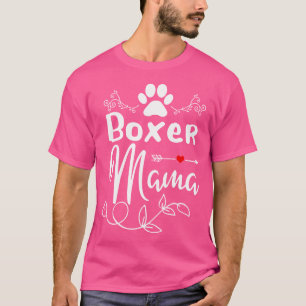 Funny Gift für Boxer Mamas Furry Paw Geschenk T-Shirt