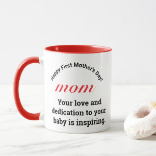 Funny Gift für Mama Typografie 1ST Mütter Day Tasse
