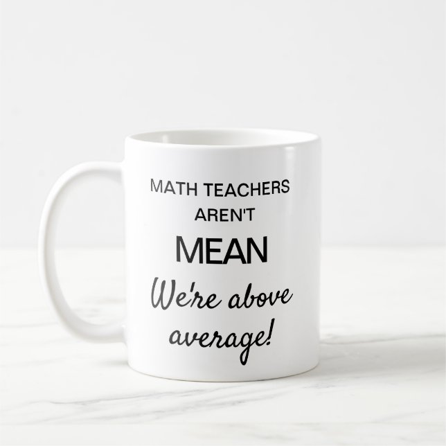 Funny Gift für Mathe Teacher Coffee Tasse (Links)