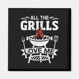 Funny Gift Grillen Barbeque Grill Grillen Grillen Magnet