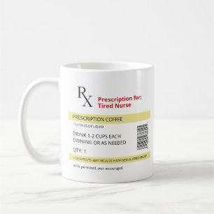 Funny Gift Idea for Nurse, Kaffee Lover - Rx Novel Kaffeetasse