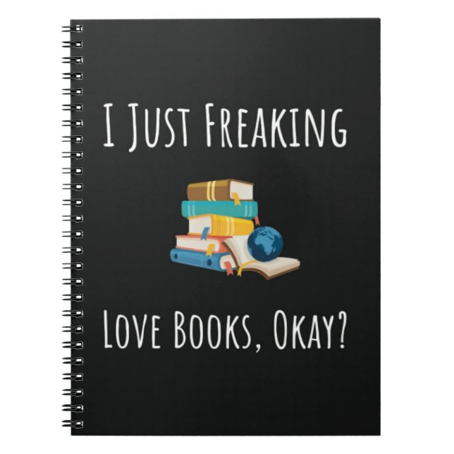 Funny Gift Ideas For Book Readers Reading Nerd Notizblock (Vorderseite)